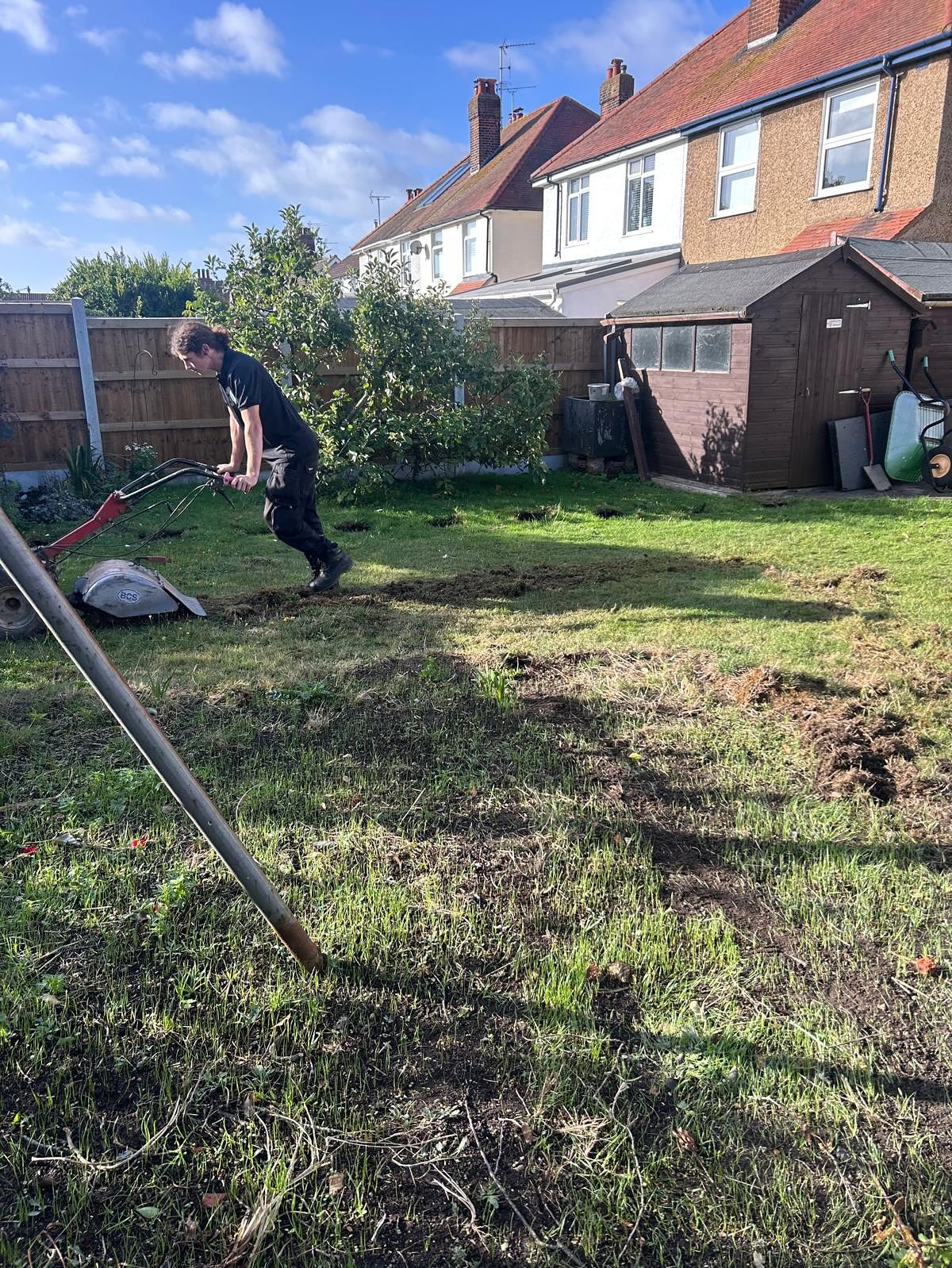 Garden state before clean up